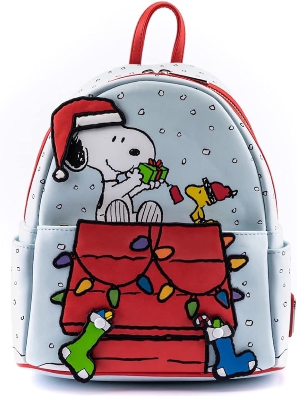 Loungefly Peanuts Gift Giving Mini Backpack NWT Holiday Christmas